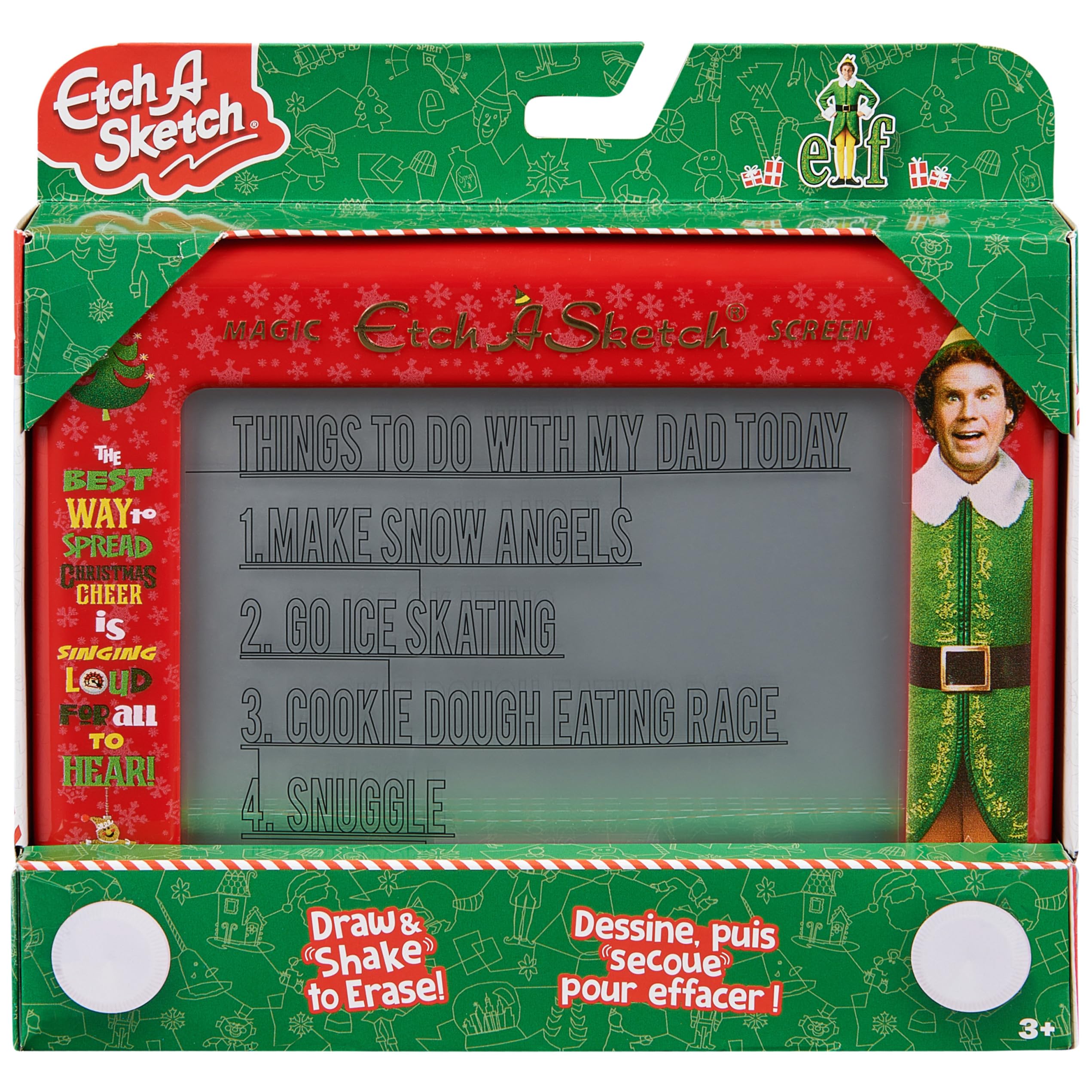 Etch A Sketch, Elf Special Edition, Original Magic Screen, Kids Travel Toy, Drawing Toys for Boys & Girls Ages 3+