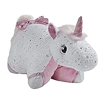 Glittery Unicorn Stuffed Animal Plush Toy, White, 18