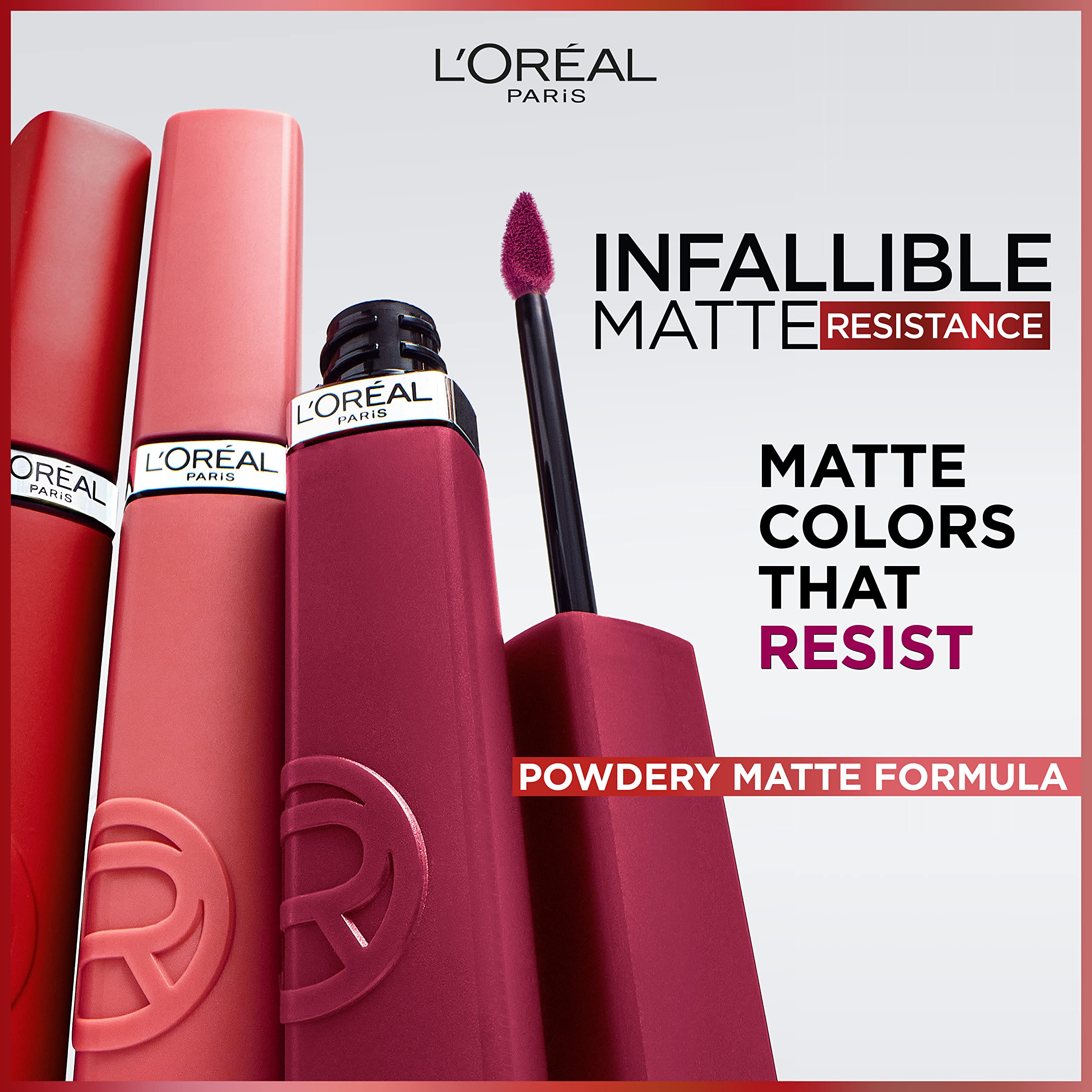 L'Oreal Paris Infallible Matte Resistance Liquid Lipstick, up to 16 Hour Wear, Lazy Sunday 150, 0.17 Fl Oz