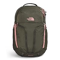 THE NORTH FACE Women's Surge Commuter Laptop Backpack, New Taupe Green/Shady Rose, One Size