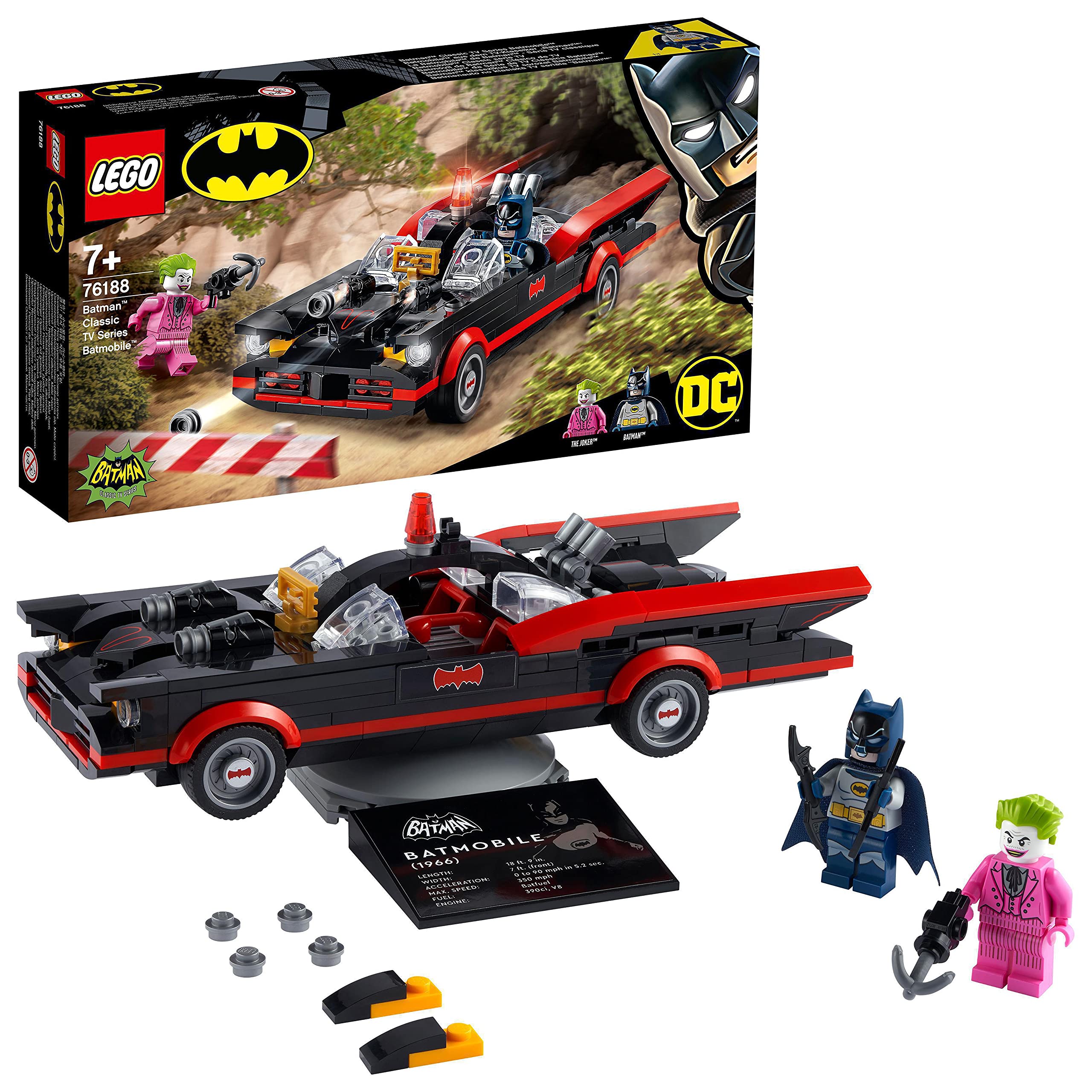 Lego DC Batman: Batman Classic TV Series Batmobile 76188 Building Toy (345 Pieces)