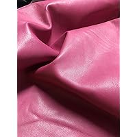 Pink Whole Nappa Soft Premium Quality Sheepskin Genuine Leather Hide- NO Holes & Cuts (7-9 sq. ft)