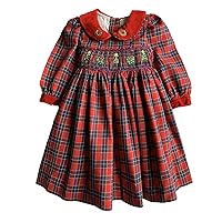 Christmas Dress in Tartan for Baby Girls and Up