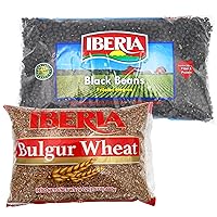 Iberia Black Beans, 4lb. + Iberia Bulgur Wheat, 24 oz