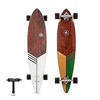 Magneto 40+ inch Kicktail Cruiser Longboard Skateboard & Pintail Long Board Skateboard for Adults, Skateboard Long Boards for Teenagers, Kids - Cruising, Carving, Dancing Longboards