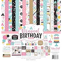 Echo Park Paper Company Magical Birthday Girl Collection Kit Paper, 12-x-12-Inch