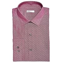 Bar III Mens Pindot Slim Fit Button-Down Shirt Pink M