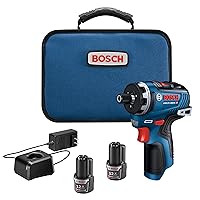 Bosch GSR12V-300HXB22 12V Max Brushless 1/4 In. Hex Two-Speed Screwdriver Kit with (2) 2.0 Ah Batteries