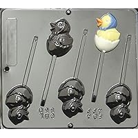 Chick in Egg Lollipop Chocolate Candy Mold Easter 860