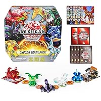 Bakugan Unbox and Brawl 6-Pack, Exclusive 4 Bakugan and 2 Geogan, Collectible Action Figures, Toys for Kids Boys Ages 6 and Up (Amazon Exclusive)