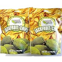 Paradise Green Jackfruit Chips, 1.7 oz Bag - Non-GMO, 100% Organic, Gluten Free