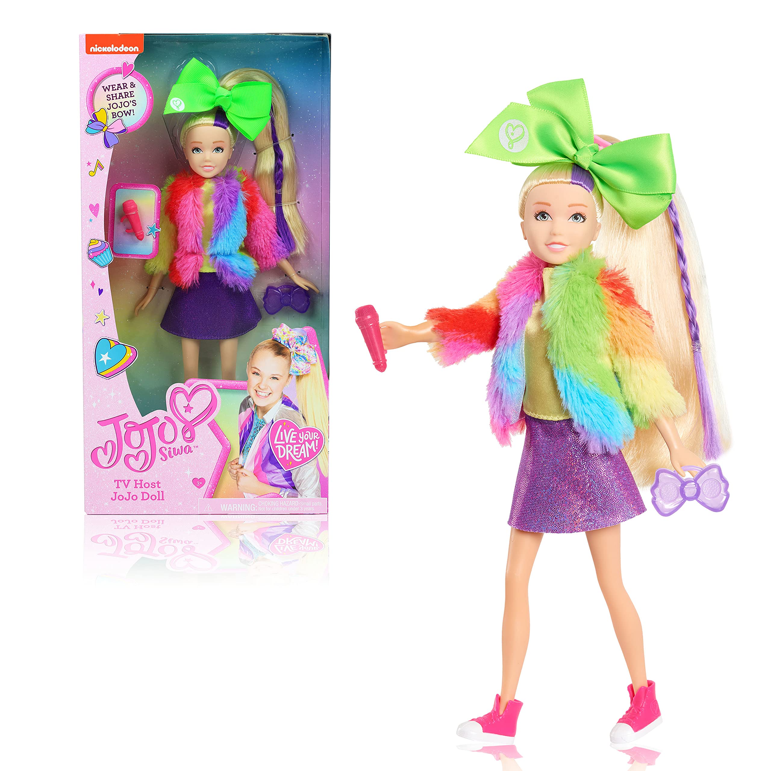 JoJo Siwa Fashion Doll, TV host, 10-inch doll, Kids Toys for Ages 3 Up, Gifts and Presents by Just Play