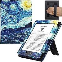 Stand Case for 6 inch Kindle (11th/10th/8th Generation, Model No C2V2L3 / J9G29R / SY69JL) Cover with Auto Sleep/Wake & Double Hand-held Magneitc Closure (Starry Sky)