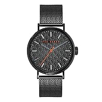 Ted Baker Watches Men's MIMOSAA Quartz Watch with Stainless Steel Strap, Black, 20 (Model: BKPMMS002)