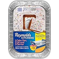 Reynolds Disposable Aluminum Cake Pans w/ Lid and Carrier, 13 x 9 inches, 1 count
