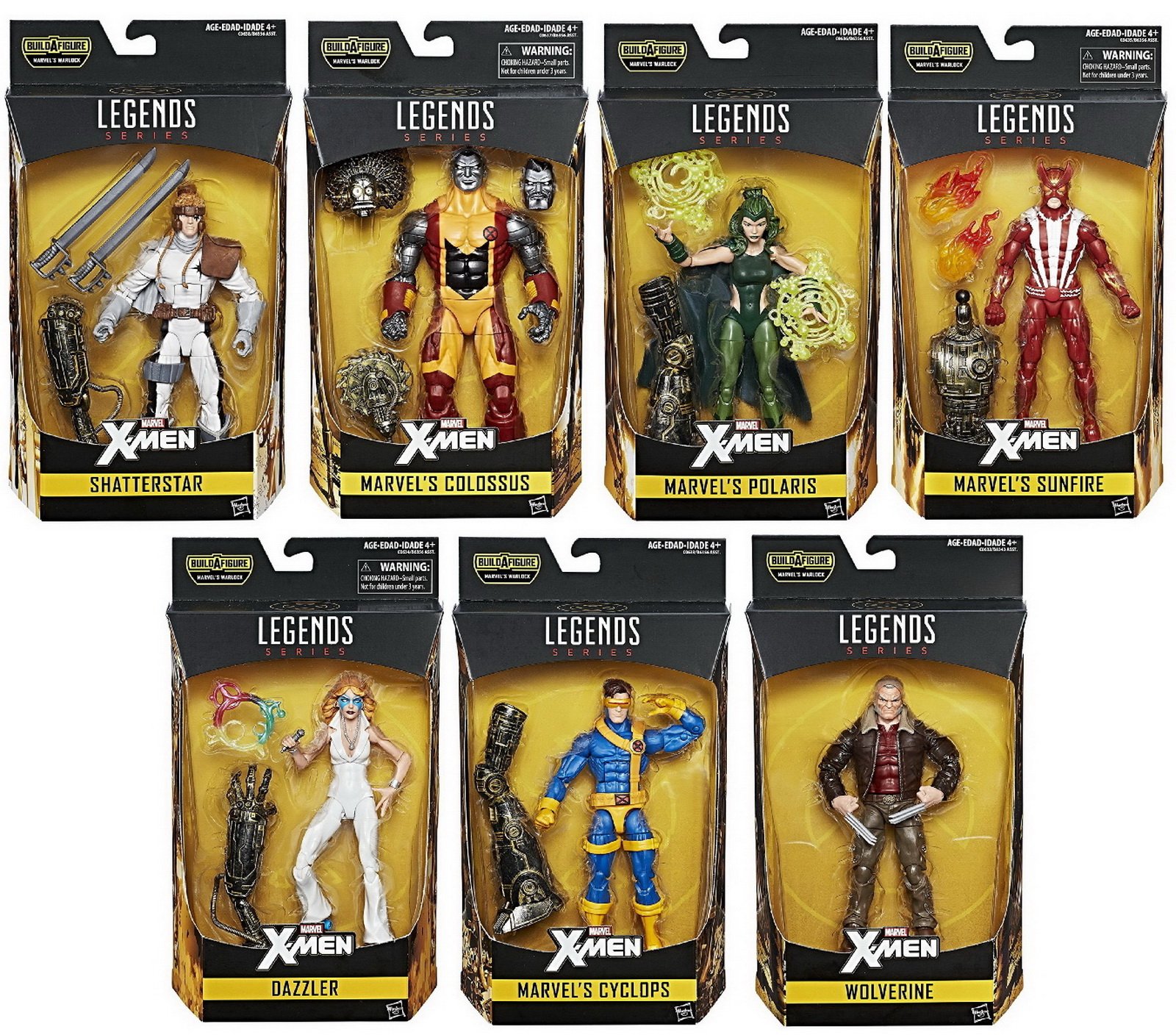 X-Men Warlock Marvel Legends 6-Inch Action Figures Wave 2 Set of 7