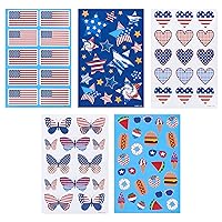 American Greetings Patriotic Stickers, American Flag and Summer Treats (20-Count)