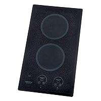 Kenyon B41576 6-1/2-Inch Lite-Touch Q 2-Burner Trimline Cooktop with Touch Control, 240-volt, Black