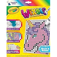 Crayola Wixels Unicorn Activity Kit, Pixel Art Coloring Set, Gift for Kids, Ages 6, 7, 8, 9