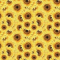 18 x 12 Floral HTV Sunflower 01 Flowers Printed Heat Transfer Vinyl Craft Pattern Sheet