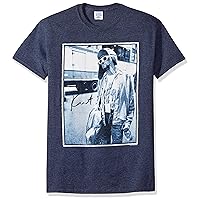 Men's Kurt Cobain Standing By Bus Photo Mens T-Shirt