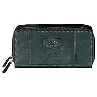 Leather Goods Casablanca Collection: Ladies’ RFID Double Zipper Clutch