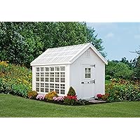 10x16 Colonial Gable Greenhouse - Wood DIY Kit for Garden, Backyard, Lawn
