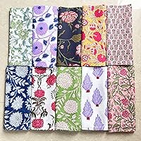 Set of 10 Linen 100% Cotton Cloth Napkins 18x18 Inch Washable Reusable Napkins for Dinner Home, Restaurant, Wedding, Hotel, Event & Everyday Use Mix Match