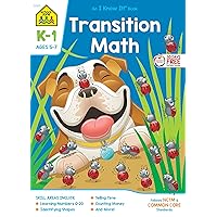 School Zone - Transition Math Workbook - 64 Pages, Ages 5 to 7, Kindergarten to 1st Grade, Comparing Numbers, Numbers 0-20, Patterns, and More (School Zone I Know It!® Workbook Series) School Zone - Transition Math Workbook - 64 Pages, Ages 5 to 7, Kindergarten to 1st Grade, Comparing Numbers, Numbers 0-20, Patterns, and More (School Zone I Know It!® Workbook Series) Paperback