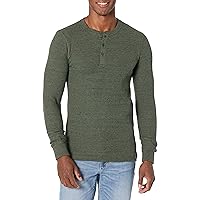 Amazon Essentials Men's Regular-Fit Long-Sleeve Waffle Henley Shirt