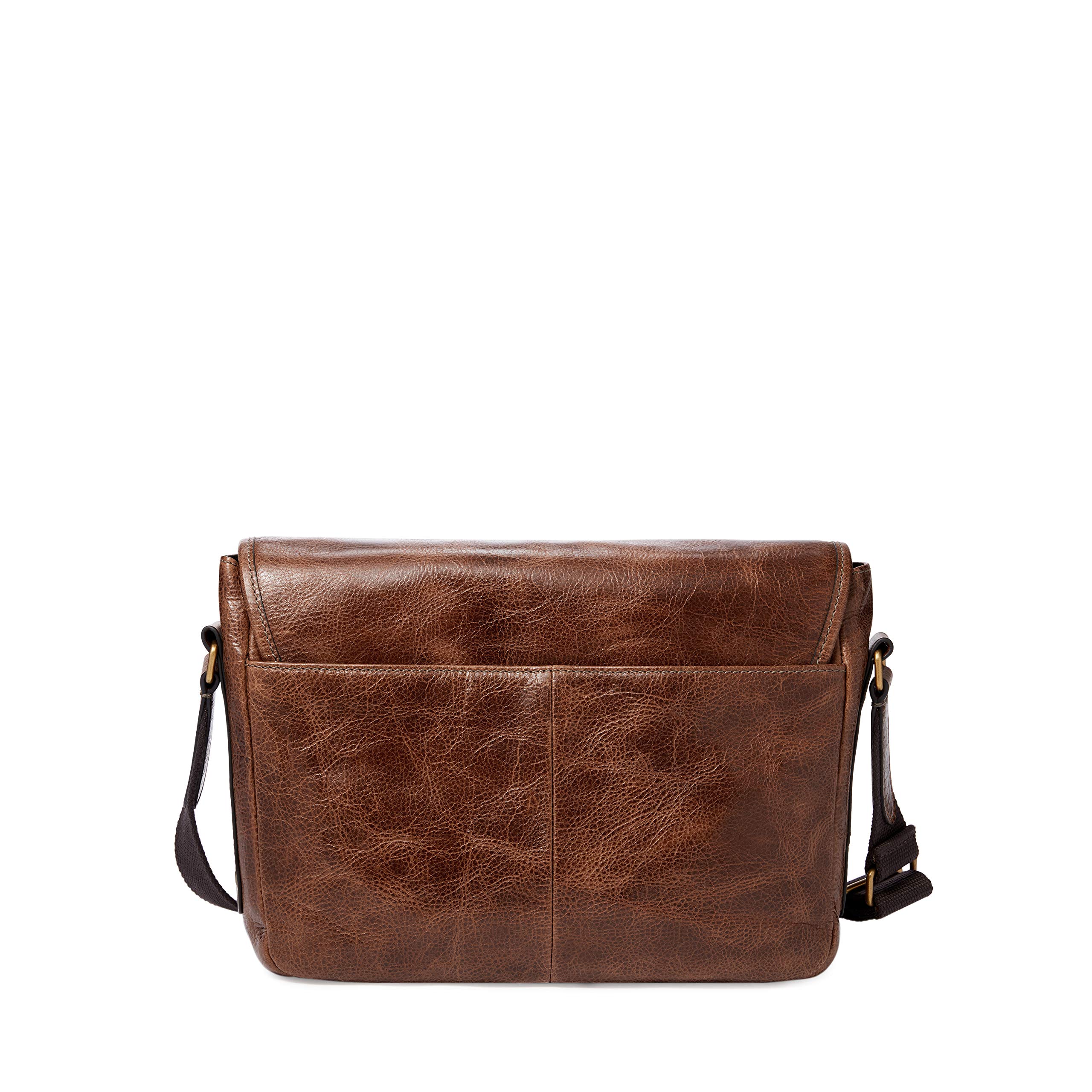 Fossil Men's Leather or Fabric Courier Messenger Bag for Men