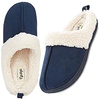 Floopi House Slippers for Women, Fur Lined Clog Womens Slippers Cozy Memory Foam with Indoor & Outdoor Anti Skid Sole