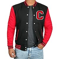 Decrum Varsity Jacket Men – Trendy Letterman Bomber Style Baseball Jackets for Mens