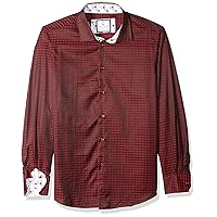 Azaro Uomo Men's Dress Shirt Casual Button Down Long Or 3/4 Sleeve Fitted