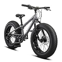 Mongoose Argus ST & Trail Fat Tire Mountain Bike for Adult Youth Men Women, 20 to 26-Inch Wheels, Mechanical Disc Brakes, Steel or Aluminum Frame and 7 or 16-Speed Options