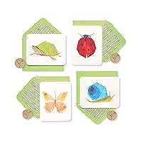Papyrus Blank Cards with Keepsake Box, Garden Critters (20-Count)