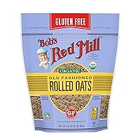 Bob's Red Mill Gluten Free Organic Extra Thick Rolled Oats, 32 Oz (4 Pack)