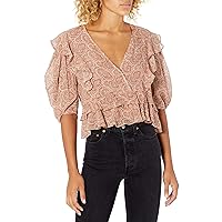 The Kooples Women's Cropped Top with Wraparound Neckline