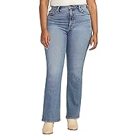 Silver Jeans Co. Women's Plus Size 90s Vintage High Rise Bootcut Jeans