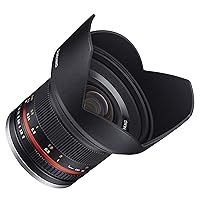 SY12M-FX-BK 12mm F2.0 Ultra Wide Angle Lens for Fujifilm X-Mount Cameras, Black