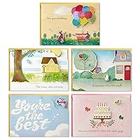 Hallmark Paper Wonder Pop Up Birthday Cards Assortment (5 Cards with Envelopes), Model:2499RZW1029