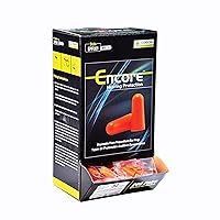 Cordova EPFU01 Encore Orange Foam Pu Ear Plugs, Uncorded, Nrr 33 Db, 200-Pack