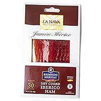 Jamon Iberico La Nava - Sliced 2 oz - 30 months aged dry cured ham - Spain Gourmet Delicatessen