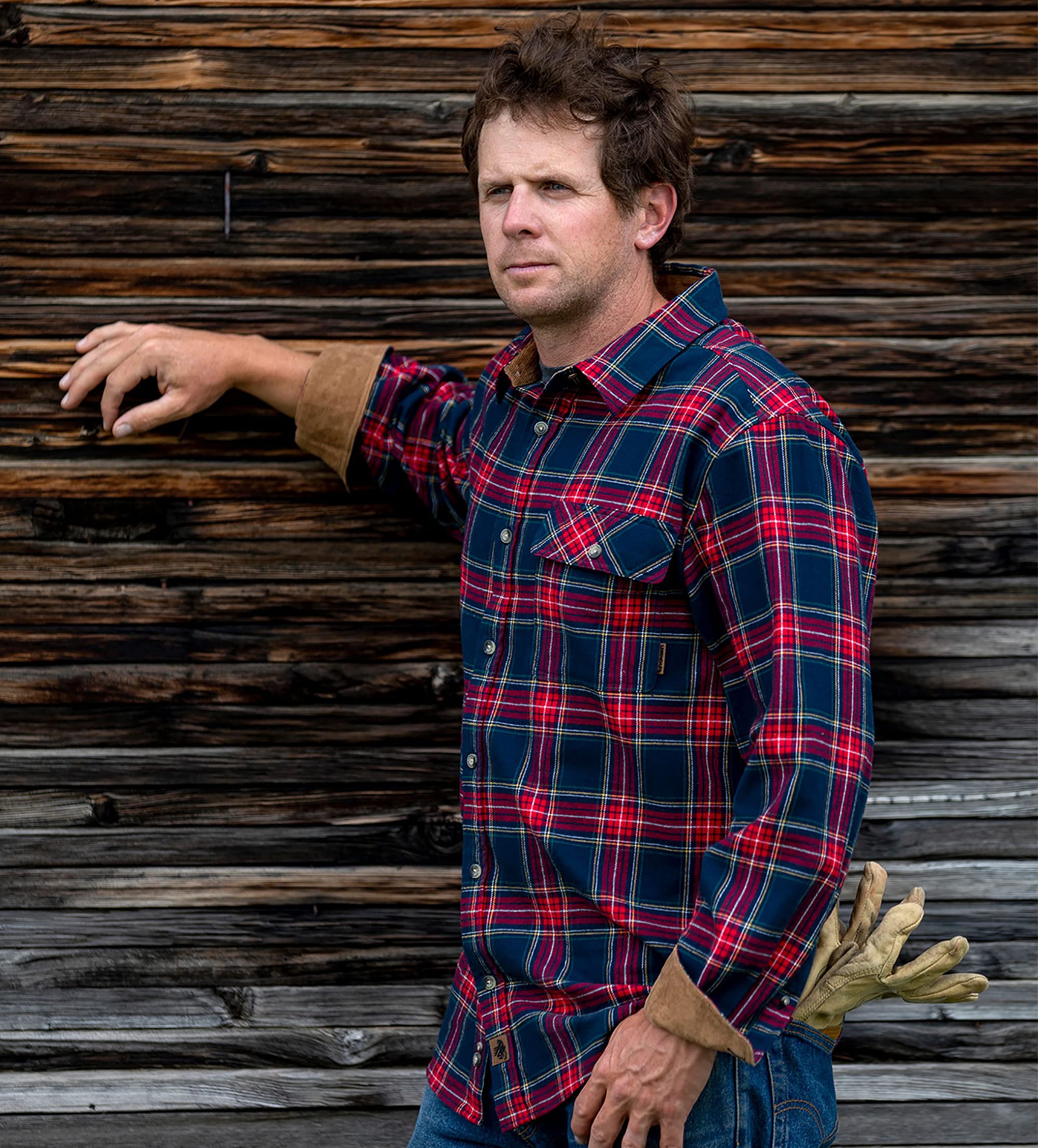 Legendary Whitetails Men's Buck Camp Flannel Plaid Shirt