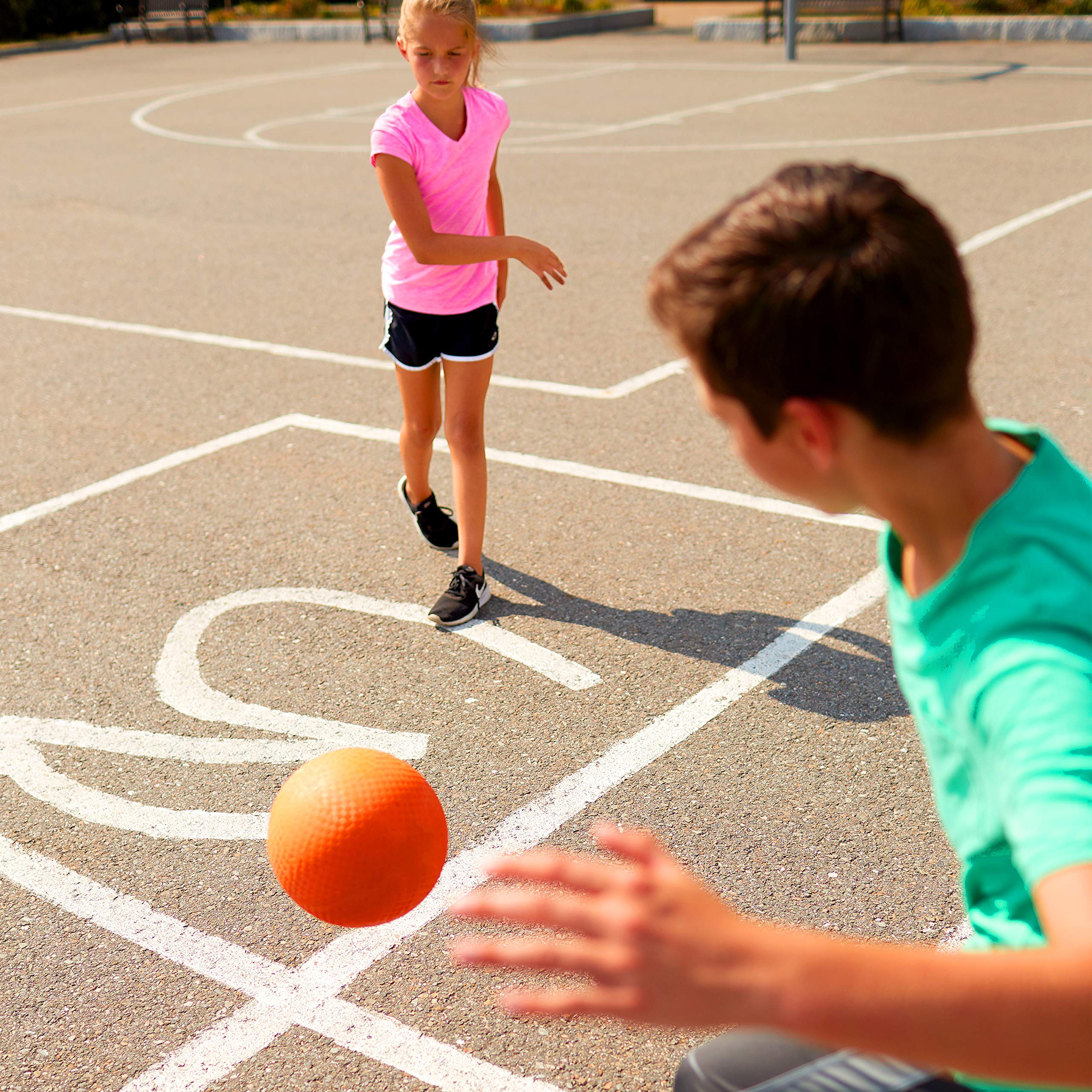 Franklin Sports Kids Playground Balls - Rubber Kickballs + Playground Balls For Kids - Great for Dodgeball, Kickball, 4 Square + Schoolyard Games - 8.5” Diameter