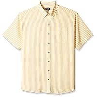 Cutter & Buck Men's Big and Tall Short Sleeve Gulf Stripe Shirt