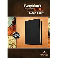 Every Man's Bible NLT, Large Print (Genuine Leather, Black) Every Man's Bible NLT, Large Print (Genuine Leather, Black) Leather Bound