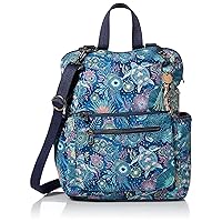 Sakroots womens Eco-twill Loyola Convertible Backpack, Royal Blue Seascape, One Size US