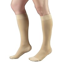 Truform Short Length 20-30 mmHg Compression Stockings for Men and Women, Reduced Length, Closed Toe