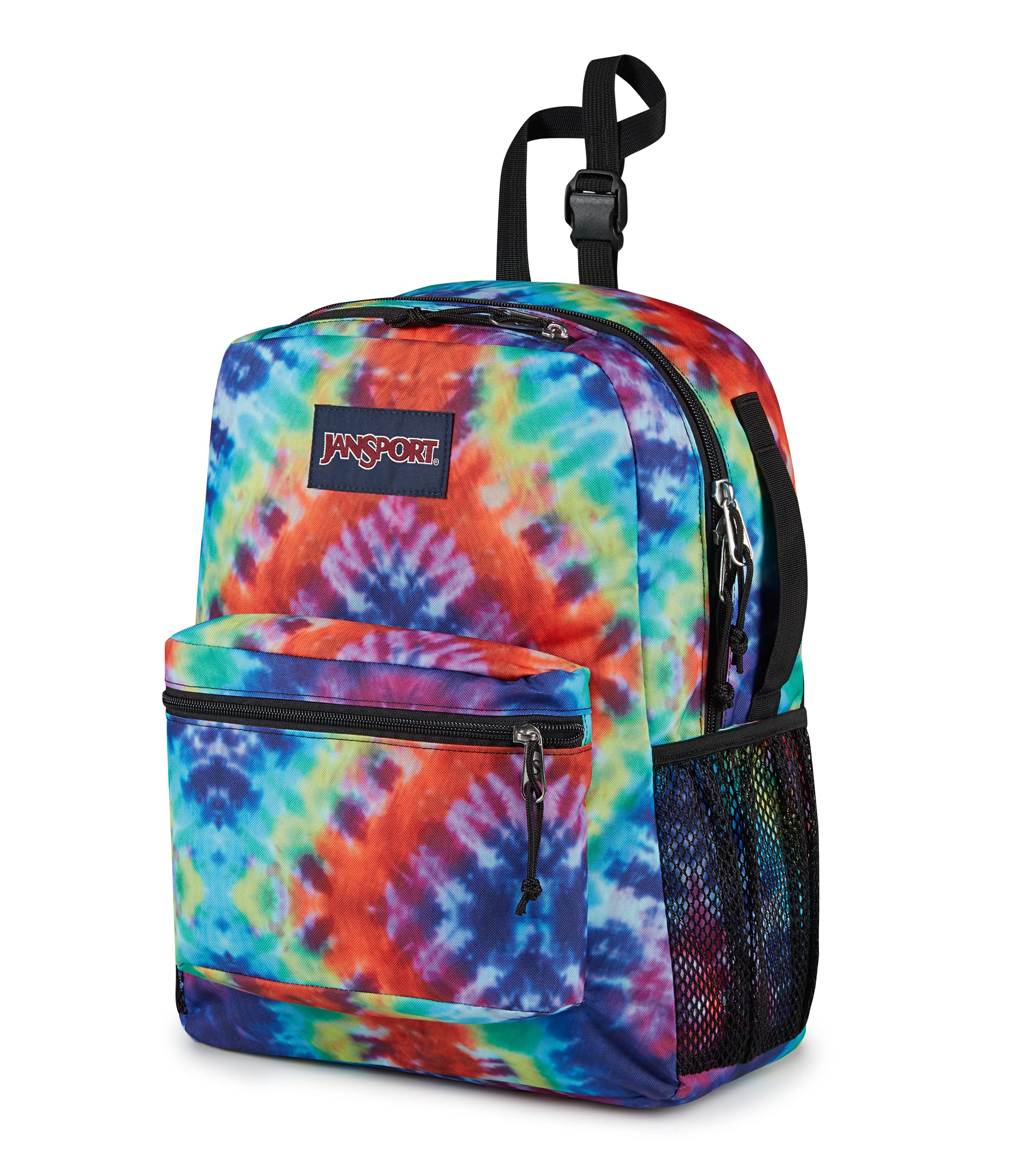 JanSport Central Adaptive Pack, Red/Multi Hippie Days, 21L